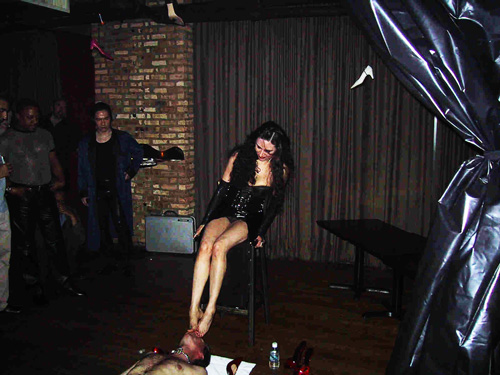 Foot Fetish Olympics June, 2002 in Chicago, Illinois. The event was held at the Spy Bar.