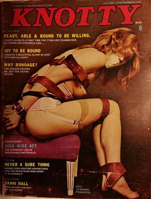 vintage BDSM pics HOM (House of Milan) Knotty Magazine Vol 3 No 5 (fetish magazine cover)